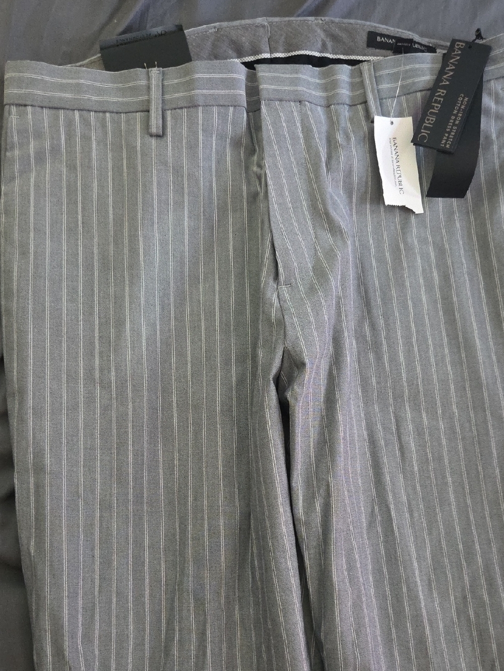 Banana Republic Gray Pinstripe Dress Pants